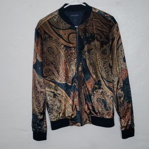 Zara Man Paisley Bomer Jacket